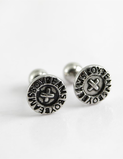 Aretes De Piercing Geométricos De Metal (individuales)
