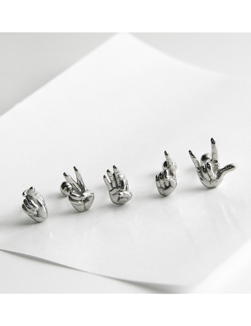 Pendientes Piercing De Dedo De Acero Titanio (individual)