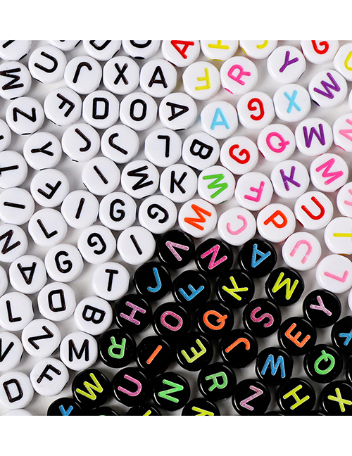 Cuentas De Letras Acrílicas Cuentas Sueltas Material De Bricolaje