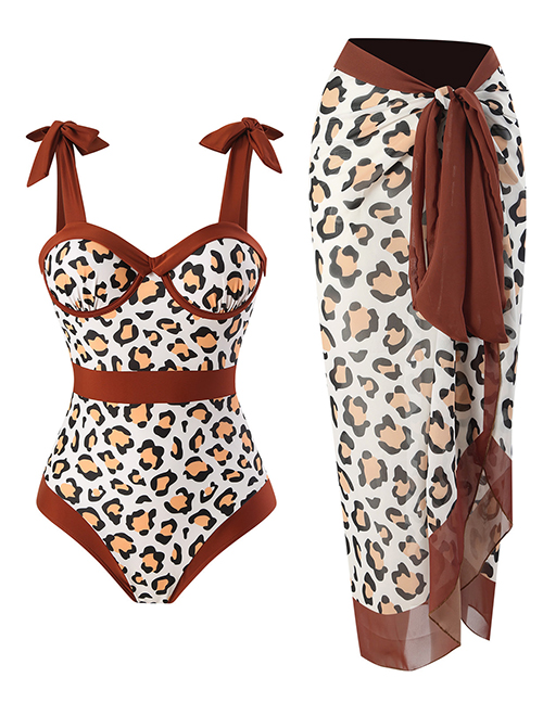 Vestido De Playa Anudado Estampado Poliéster