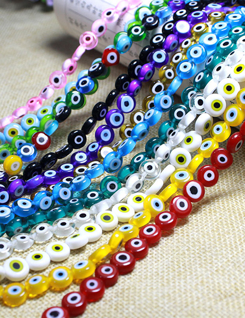 Accesorios De Cuentas De Ojo De Vidrio Oblato