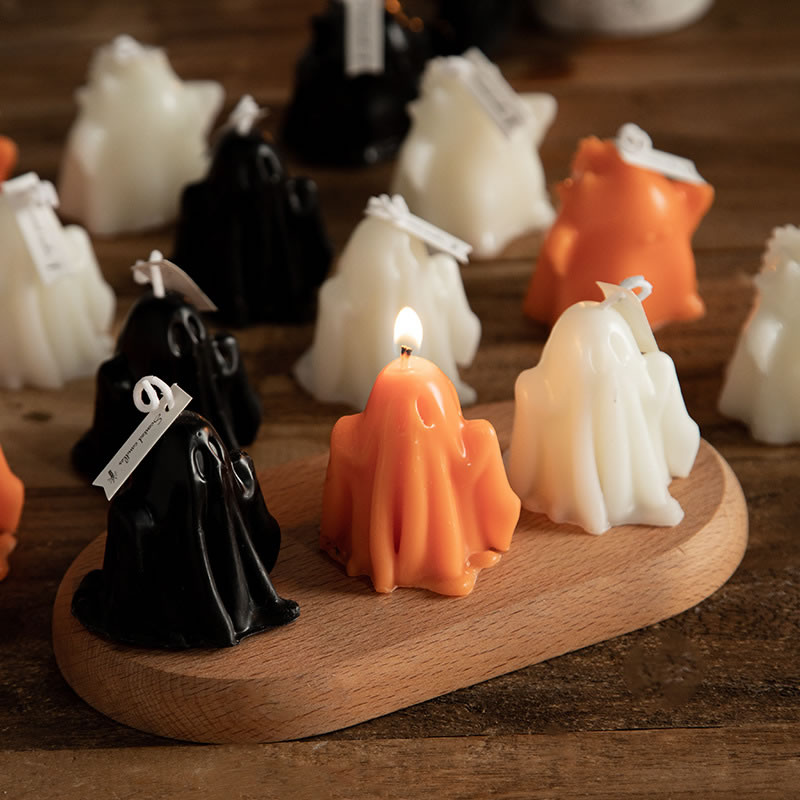 Fashion Small Skull (orange) Ghost Scented Candle