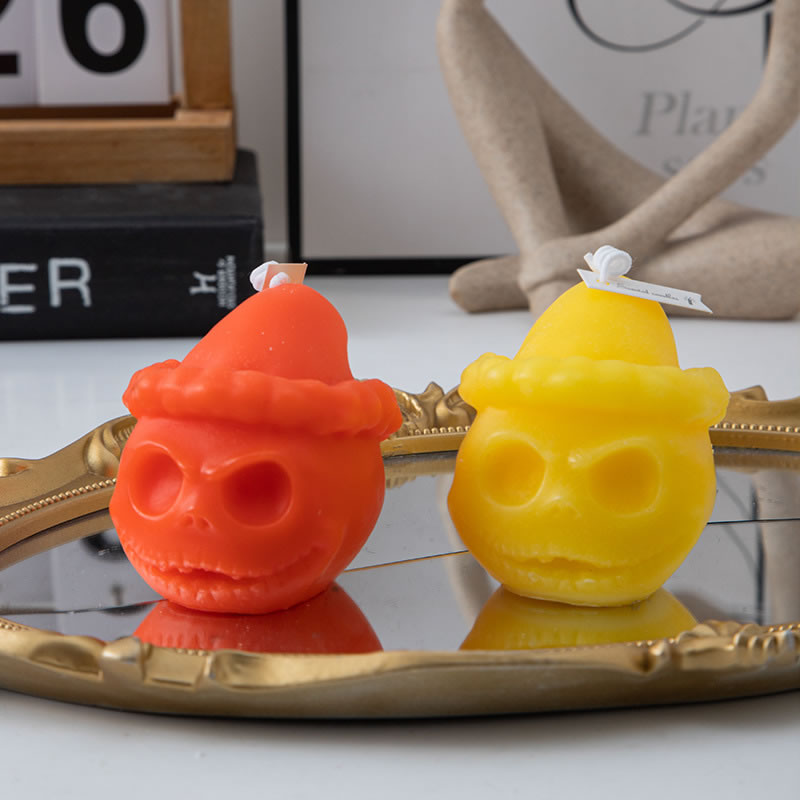 Fashion Orange (wilderness Orange Blossom) Skull Scented Candle