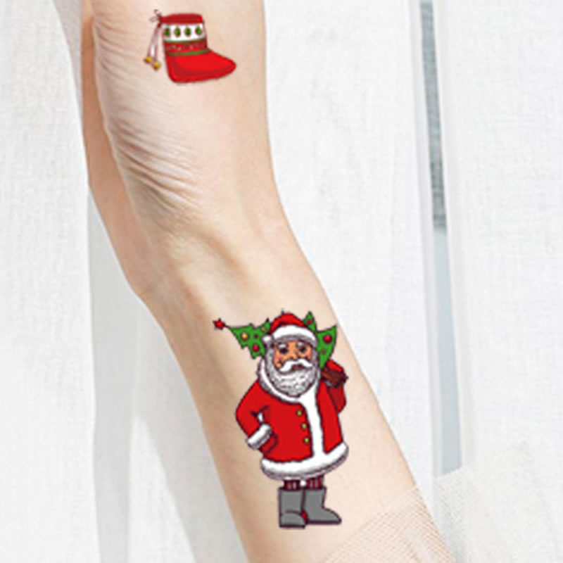 Tatuaje De Halloween Con Brillo De Dibujos Animados Pegatina