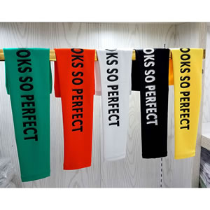 Fashion White Polyester Letter Print Sleeves