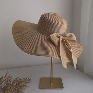 Fashion Watermelon Red Straw Sun Hat With Wide Brim