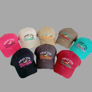 Fashion Black Letter Embroidered Ragged Baseball Cap