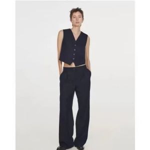 Fashion Purple Woven Striped Suit Trousers