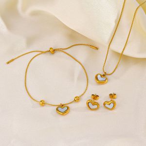 Pulsera De Amor Con Concha De Acero Inoxidable