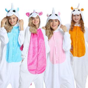 Pijama De Una Pieza De Franela De Dibujos Animados De Poliéster