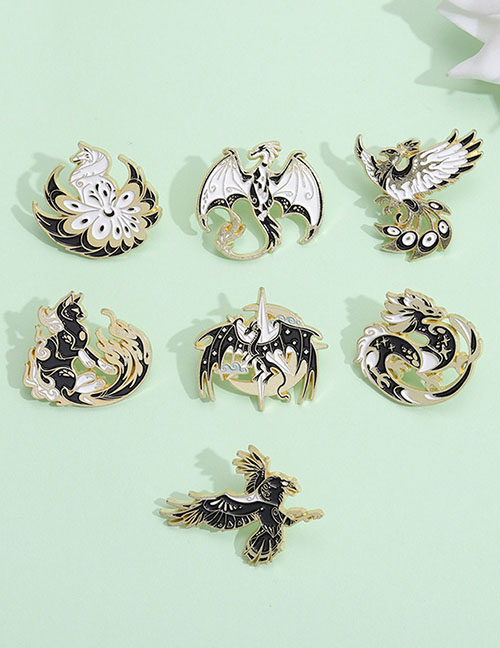 Fashion 1# Alloy Paint Dinosaur Brooch
