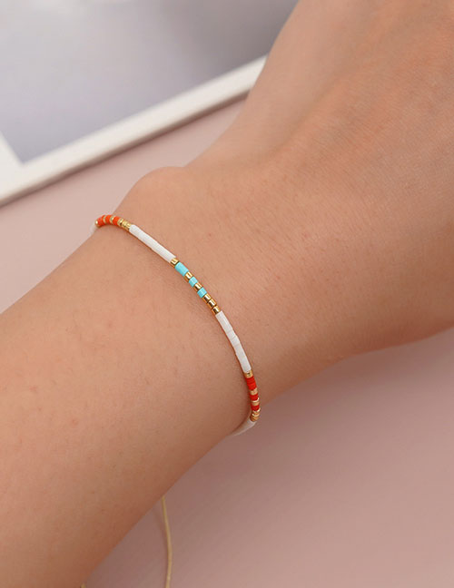 Fashion Color Rice Bead Beaded Bracelet
