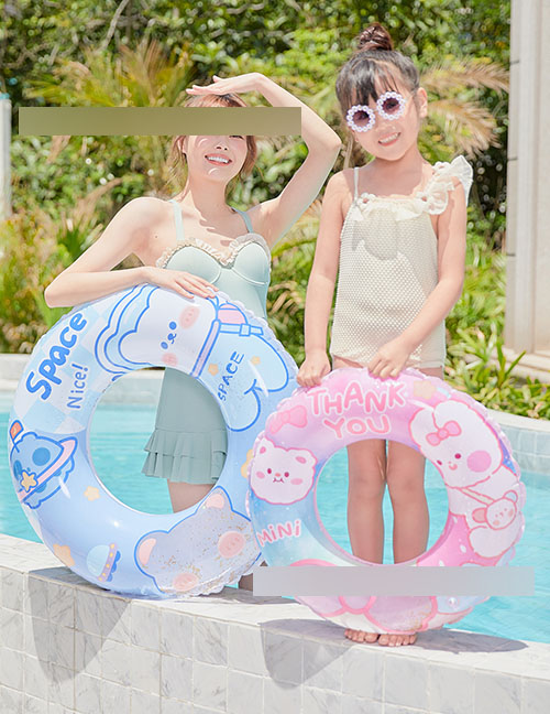 Anillo De Natación Para Niños De Dibujos Animados De Pvc