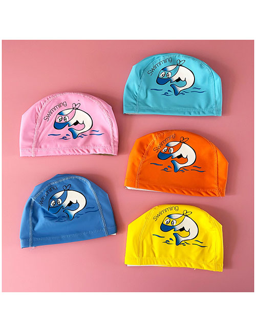 Gorro De Natación Con Revestimiento Para Niños Con Estampado De Pu