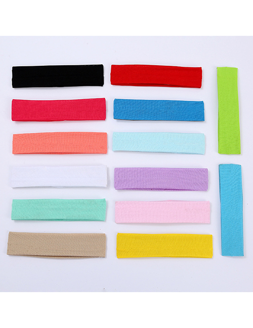 Fashion Black Solid Color Elastic Headband