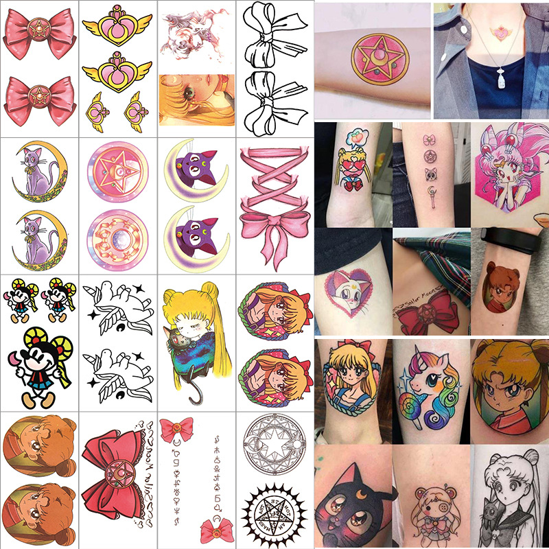 Fashion S Package 30 Pieces Per Pack Cartoon Printed Tattoo Stickers