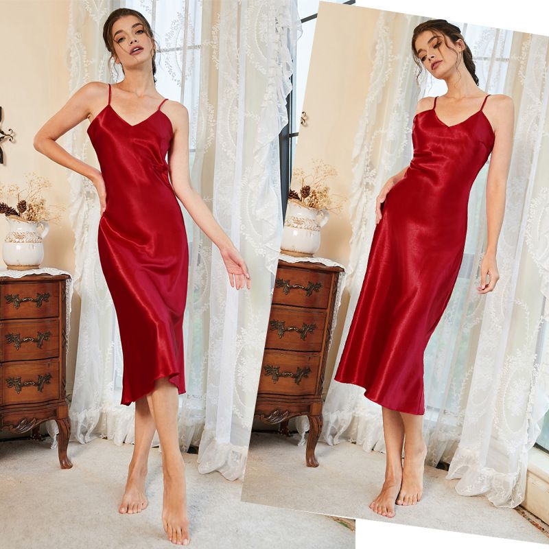 Camisole De Poliéster V -falda Para Dormir