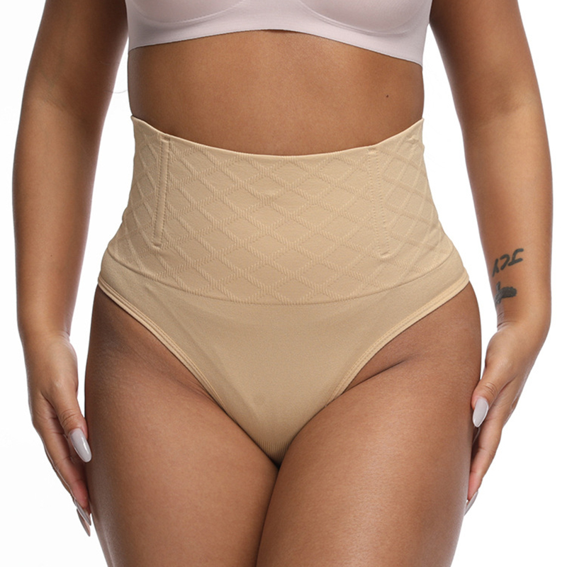 Pantalones De Nailon Con Control De Barriga Y Cintura Alta