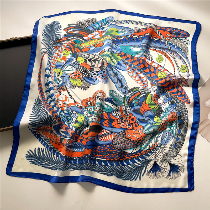 Fashion 66# Polyester Printed Square Scarf