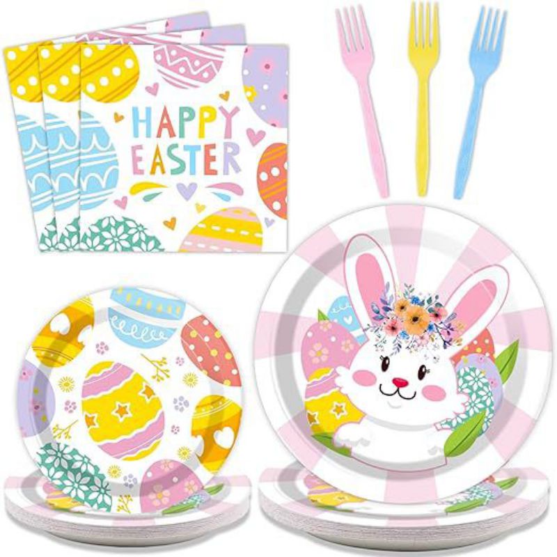 Juego De Platos Vasos Y Toallas De Papel Desechables Impresos En Papel