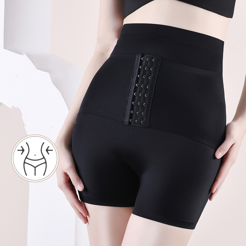 Pantalón De Poliéster Con Control De Barriga Y Botones Que Moldean El Cuerpo