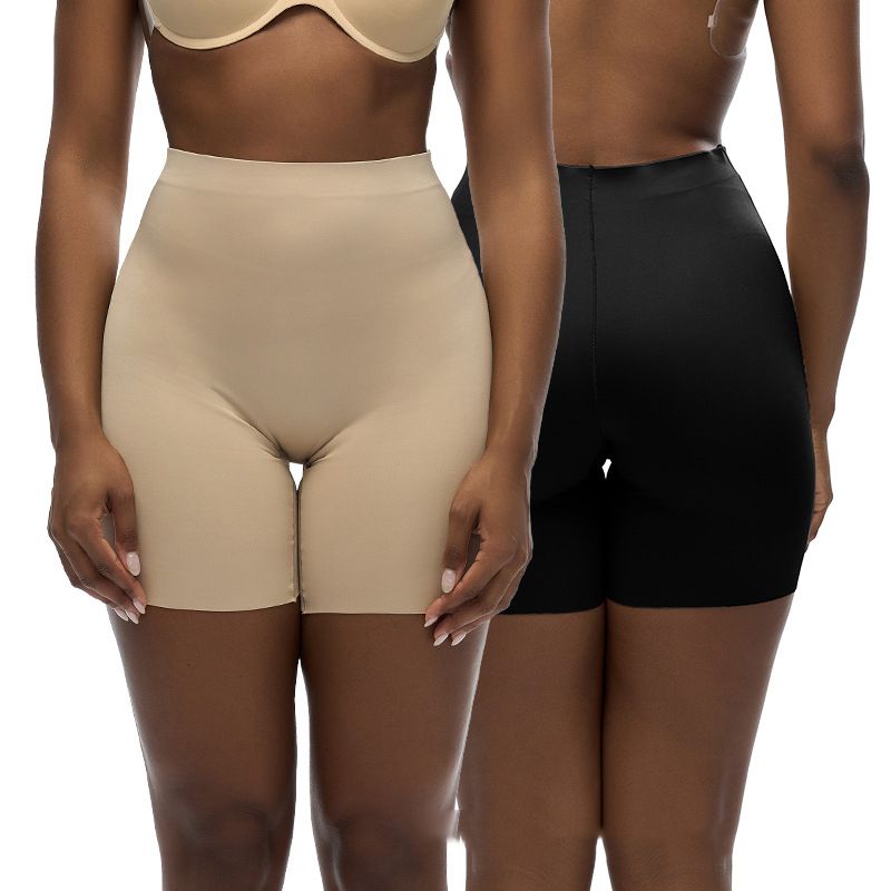 Fashion Black Nylon Body Shaping Tummy Control Pants