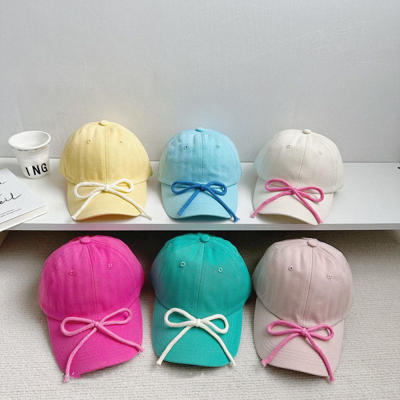 Gorra De Béisbol Infantil Con Lazo Tridimensional De Algodón.