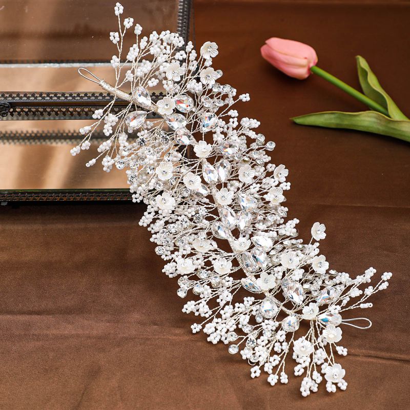 Diadema Trenzada De Diamantes Geométricos