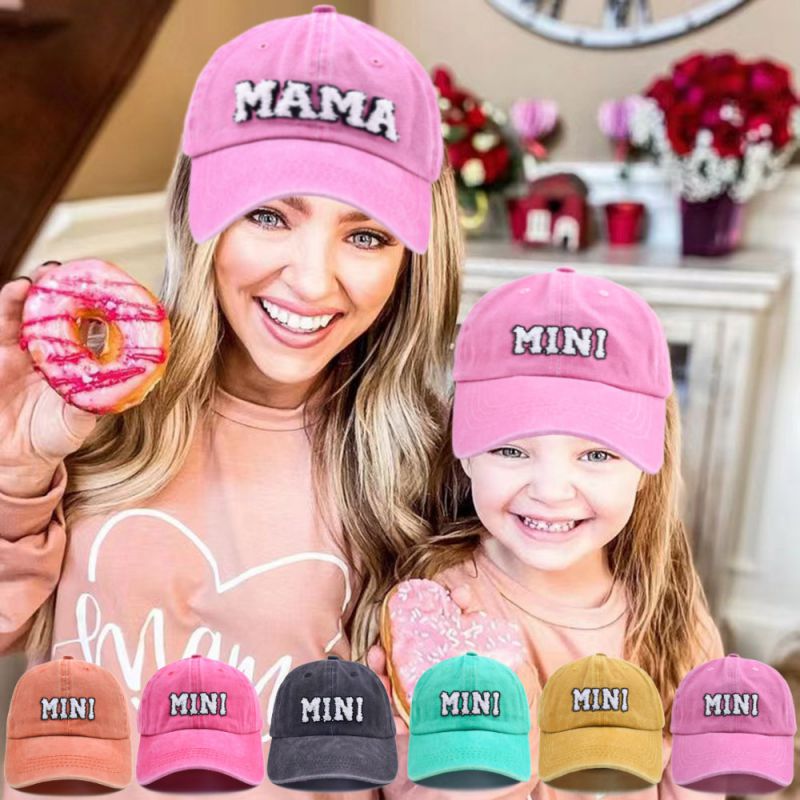 Gorra De Béisbol Para Padres E Hijos Con Bordado De Letras