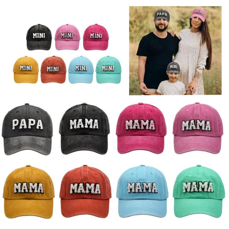 Gorra De Béisbol Para Padres E Hijos Con Bordado De Letras