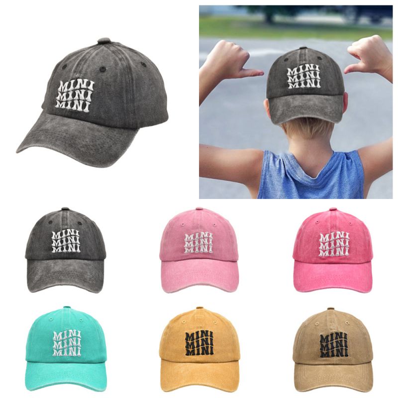 Gorra De Béisbol Infantil Con Letras Bordadas
