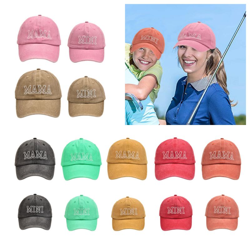Gorra De Béisbol Para Padres E Hijos Con Bordado De Letras
