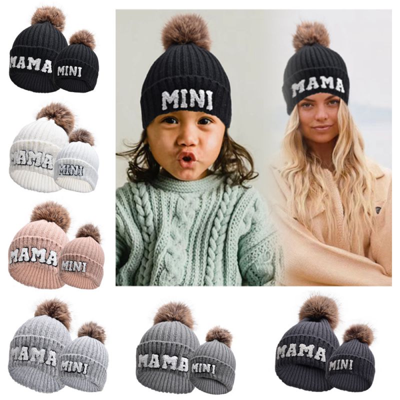 Gorro Infantil De Punto Con Bordado De Letras