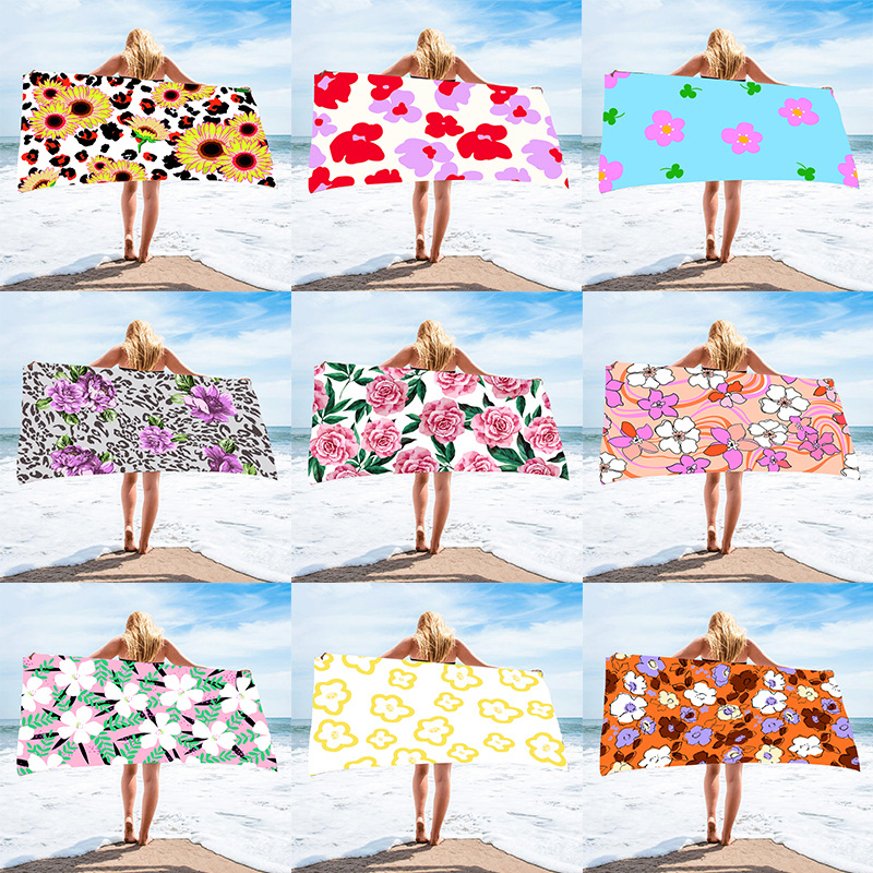 Toalla De Baño Estampada De Poliéster