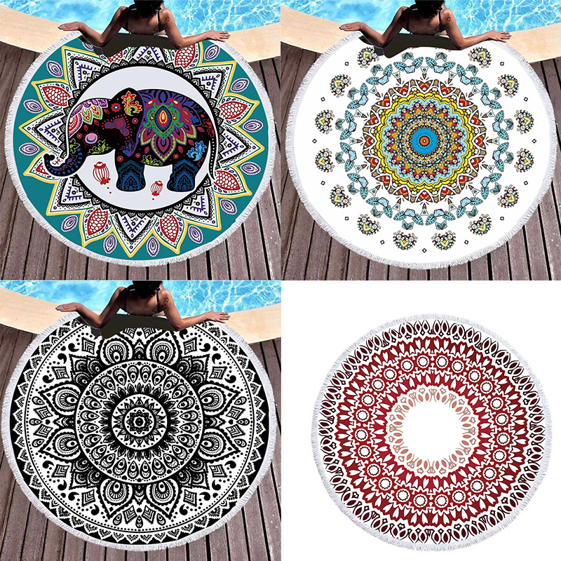 Toalla De Baño Estampada De Poliéster