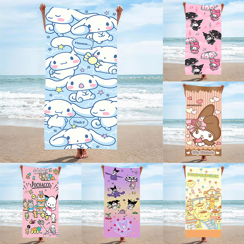 Toalla De Baño Redonda Estampada De Poliéster