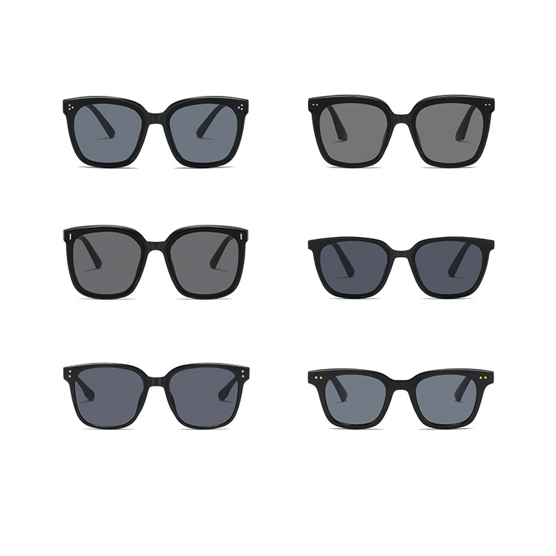 Fashion Style One Pc Rice Nail Large Frame Sunglasses