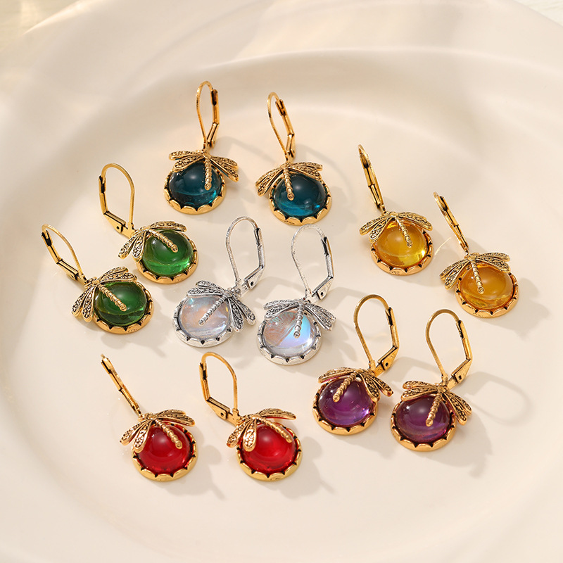 Pendientes De Cristal De Libélula