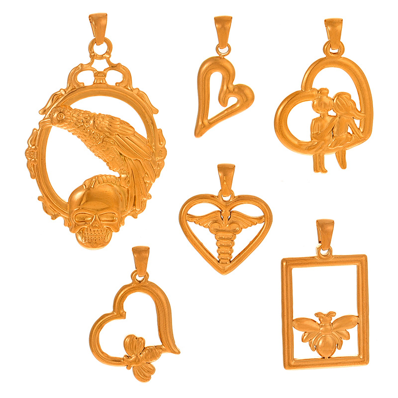 Accesorios Colgantes De Amor De Acero Titanio Para Niños Y Niñas.
