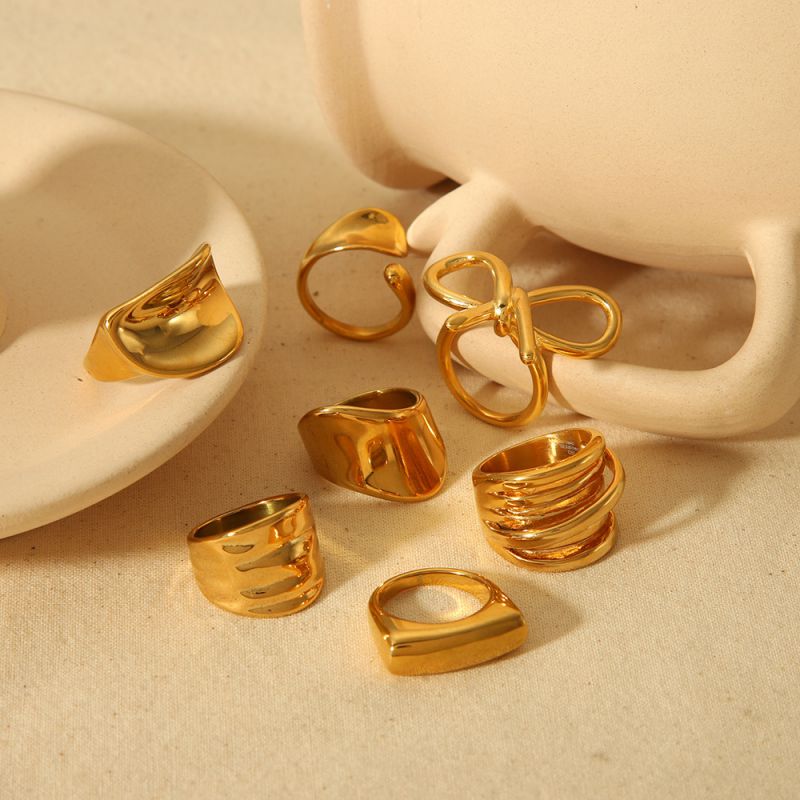 Fashion 1# Stainless Steel Irregular Ring