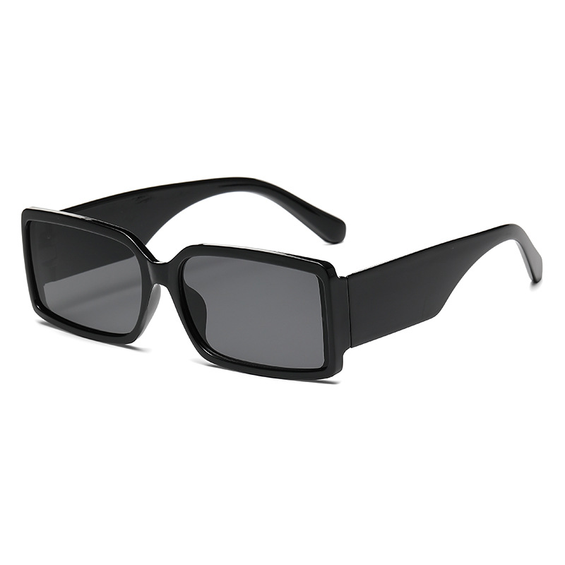Fashion Black Gray Ac Square Sunglasses