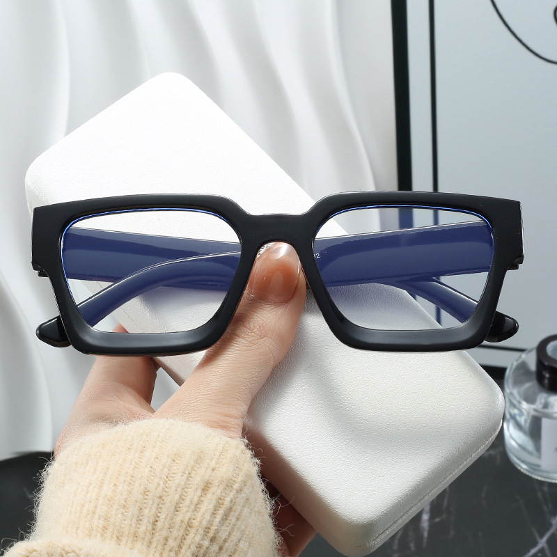 Fashion Black Square Large Frame Flat Mirror