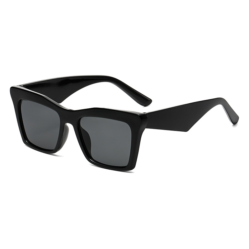 Fashion Black Large Square Frame Sunglasses