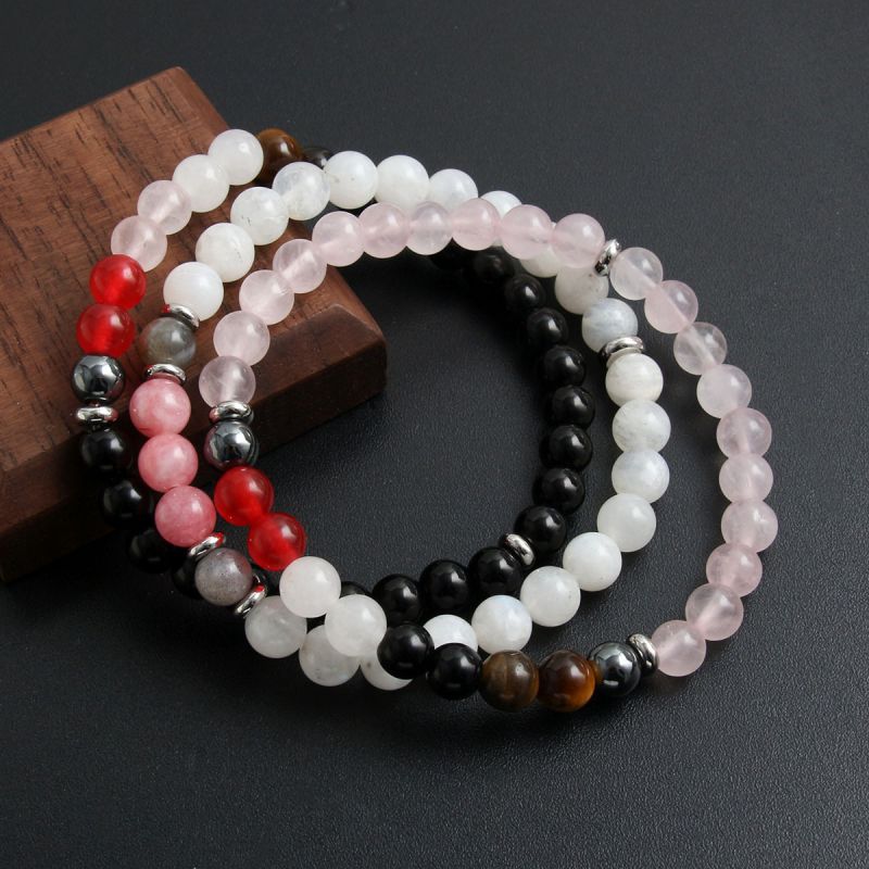 Fashion Black Geometric Beaded Bracelet
