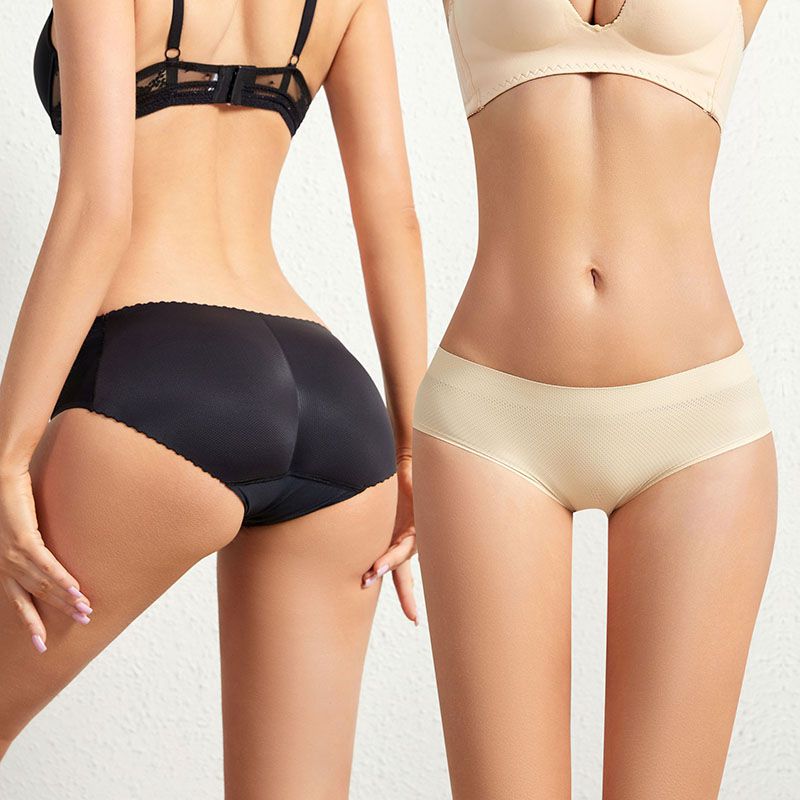 Pantalones Moldeadores De Glúteos Falsos Con Control De Barriga De Poliéster