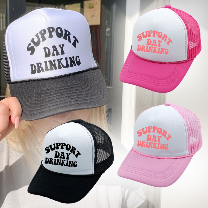 Fashion All Rose Red Cotton Printed Baseball Cap