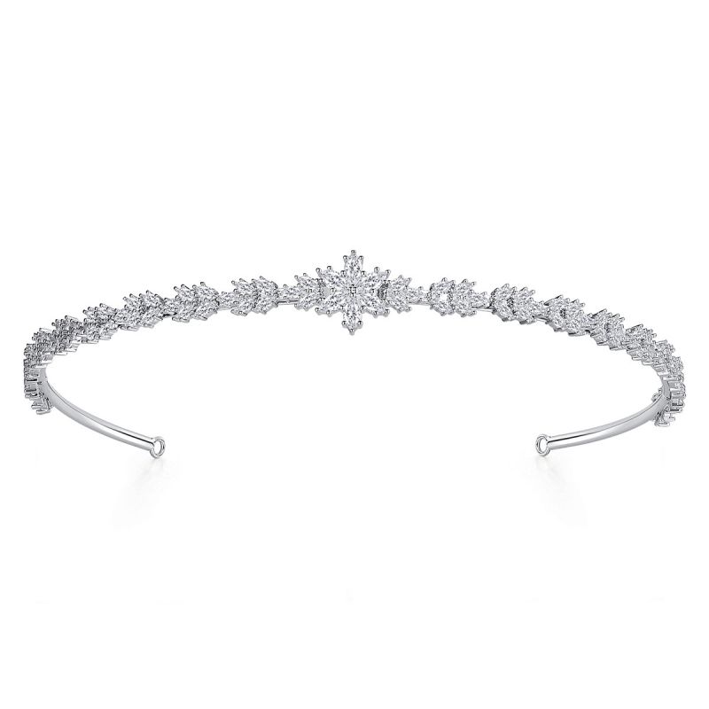 Diadema Geométrica De Diamantes De Cobre