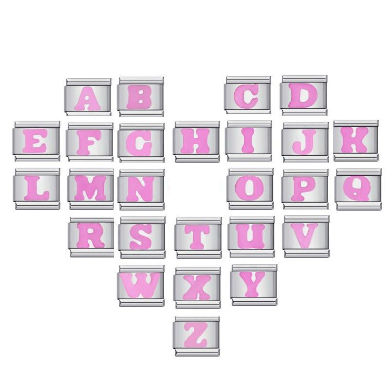 Accesorios Para Módulo De 26 Letras De Acero Titanio Chapado En Oro
