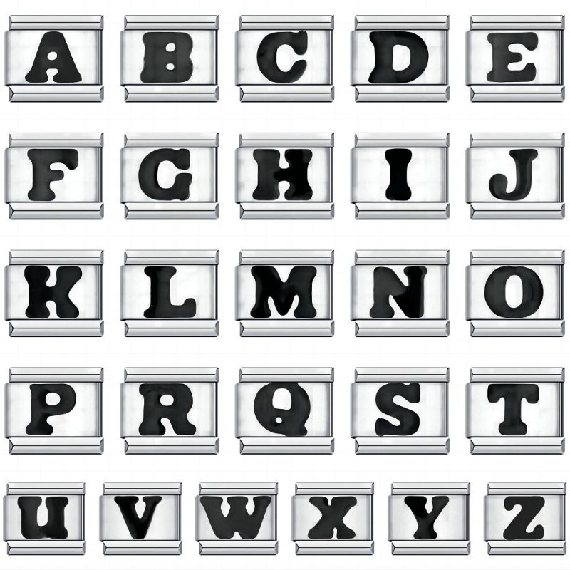Accesorios Para Módulo De 26 Letras De Acero Titanio Chapado En Oro