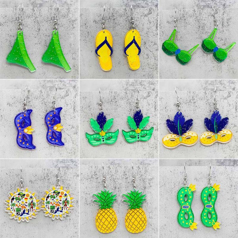 Fashion I Acrylic Geometric Earrings
